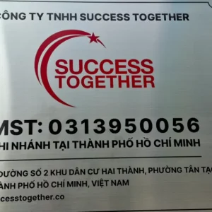 Bảng công ty inox bạc xước – M21