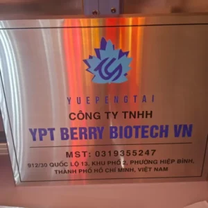 Bảng tên công ty inox vàng xước